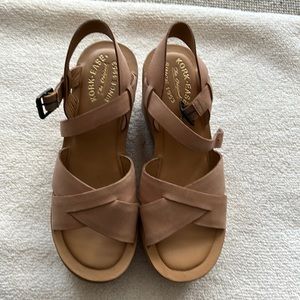 Kork-Ease Original wedge sandal size 8 natural color